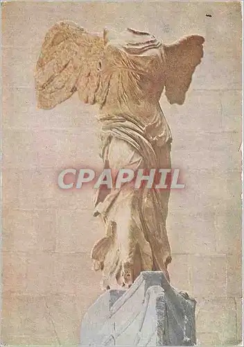 Moderne Karte Victoire du Samothrace Paris Musee du Louvre