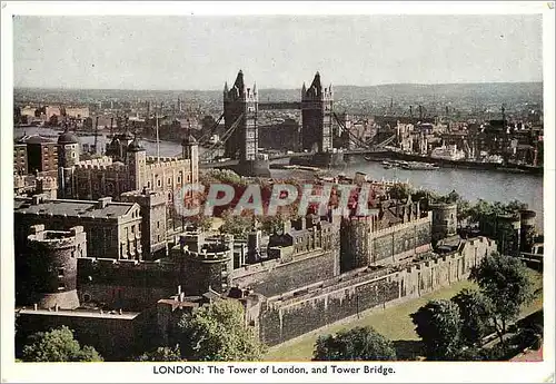 Cartes postales moderne London the tower of London and Tower Bridge