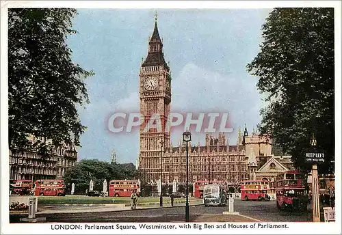 Cartes postales moderne London Parlement Square Westminster With big ben and Houses of Parliament