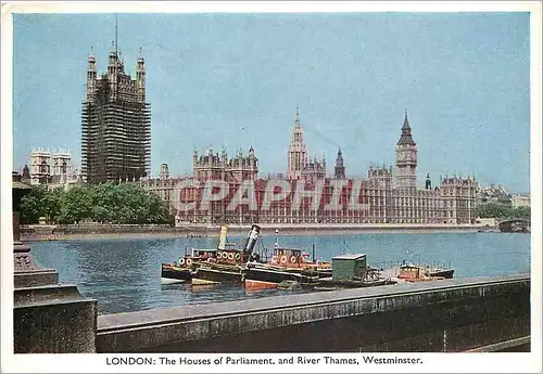 Cartes postales moderne London The Houses of Parliament and River Thames Westminster