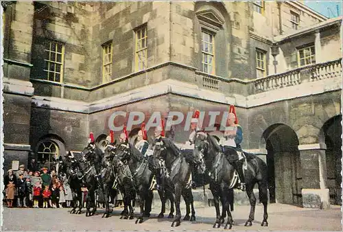 Moderne Karte The Royal Horse Guards at The Changing of the Guard Whitehall Militaria