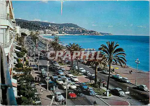 Cartes postales moderne Nice Promenade des Angalis vers le Mont Dore