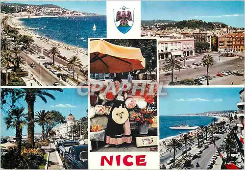 Moderne Karte Reflets de la Cote d'Azur Nice