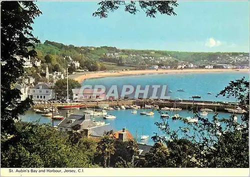 Cartes postales moderne St Aubin's Bay and Harbour Jersey C I