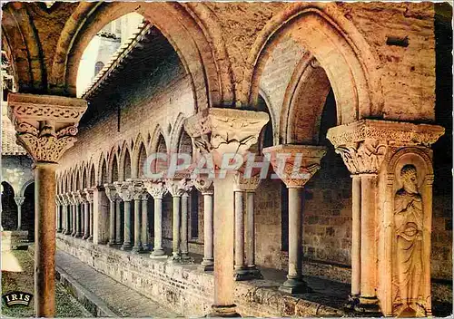 Moderne Karte Moissac (Tarn et Garonne) Le Cloitre (XIe et XIIe s)