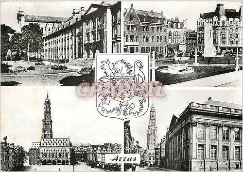 Cartes postales moderne Arras Le Musee Place Marechal Foch La Petite Place Le Palais de Justice Lion