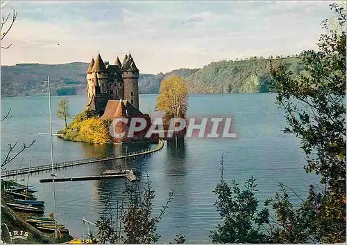 Moderne Karte Pres de Bort les Orgues le Chateau de Val