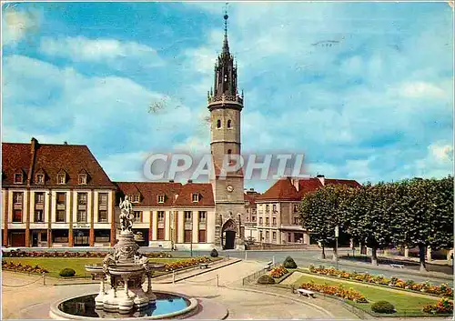 Cartes postales moderne Evreux (Eure) La Fontaine le Beffroi les Jardins
