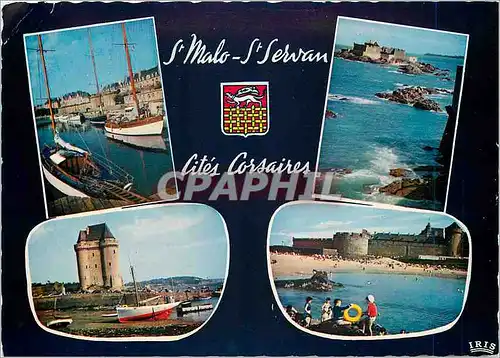 Cartes postales moderne Saint Malo Saint Servan Cites Corsaire et Fort National