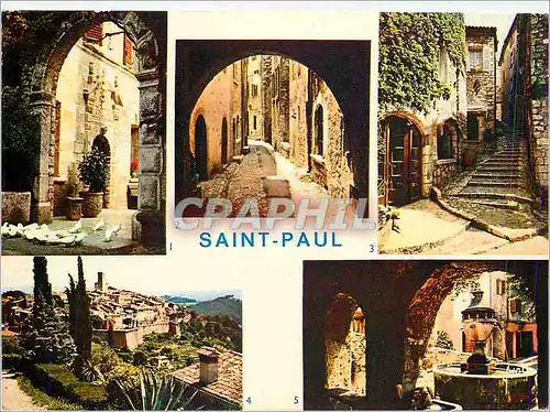 Moderne Karte Couleurs et Lumiere de France La Cote d'Azur Miracle de la nature Saint Paul de Vence (A M) Les