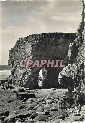 Moderne Karte Quiberon Morbihan La Cote Sauvage Arche de Port Blanc