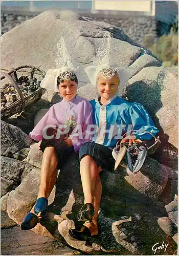 Cartes postales moderne Folklore de France la Vendee Les Petites Sablaises ont toujours le sourire