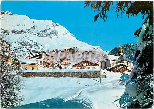 Moderne Karte Giettaz (Savoie) Sports d'Hiver echappee sur le contre de la Station