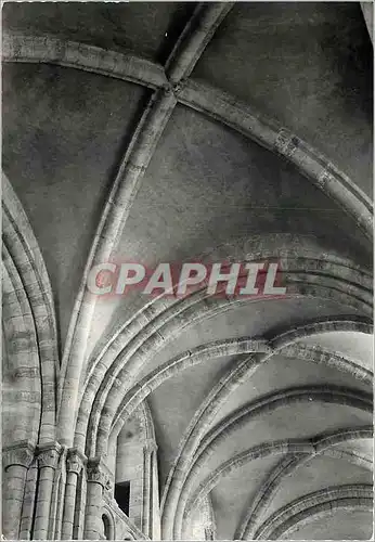 Moderne Karte Lessay (Manche) Voutes de l'Eglise Abbatiale (XIe s) Les plus anciennes de France