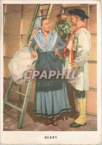 Cartes postales moderne La Ronde des Provinces Francaises Berry Berger de la Brenne Charotaise en costume de ceremonie