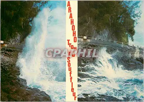 Cartes postales moderne Tahiti The Blowhole of Arahoho on the East Coast of Tahiti