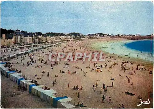 Moderne Karte Quiberon (Morbihan) La Plage