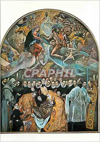 Cartes postales moderne Toledo Saint Tome L'enterrement du Compte d'Orgaz (Greco)