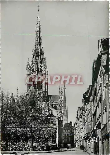 Cartes postales moderne Rouen Abside de Saint Maclou (au Loin Fleche de la Cathedrale)