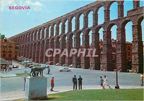 Cartes postales moderne Segovia Monument a la louve et a l'aqueduc