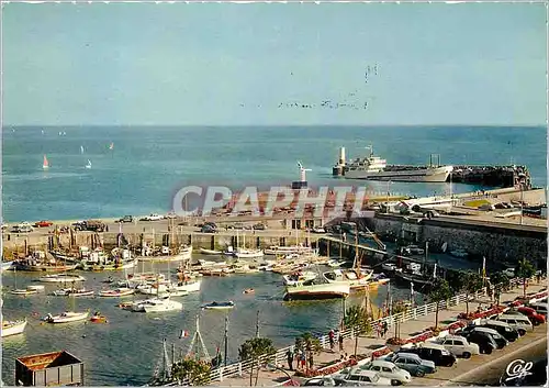 Moderne Karte Royan Le Port et le Bac Bateaux