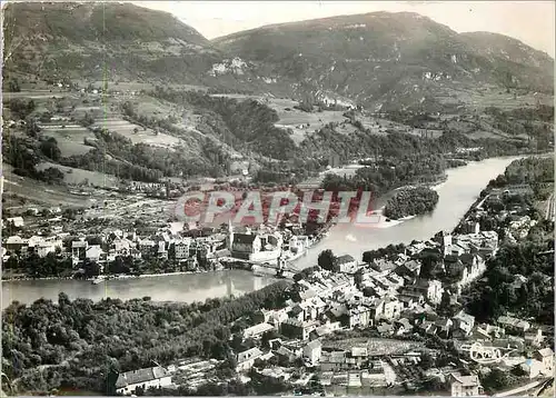 Moderne Karte Seysssel (Ain et Hte Savoie) Les deux Seysset et le Pont sur le Rhone