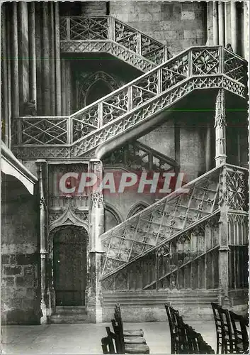 Cartes postales moderne Rouen (S M) Cathedrale Escalier Renaissance la Bibliotheque