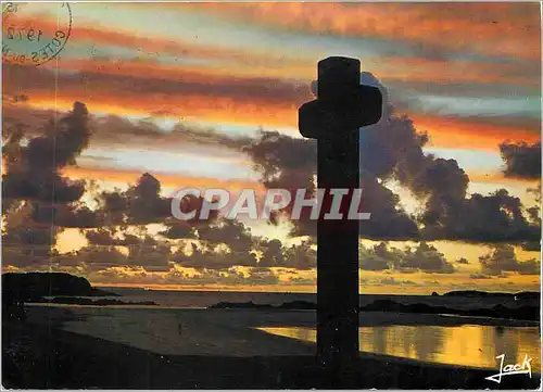 Cartes postales moderne Coulerus de Bretagne Calvaire au couchant