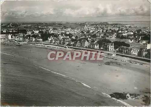 Moderne Karte Quiberon (Morbihan) La Plage vue aerienne