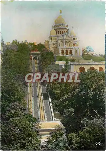 Cartes postales moderne Paris Sacre Coeur et Funiculaire