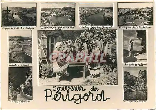 Cartes postales moderne Souvenir du Perigord Folklore Dordogne Beynac