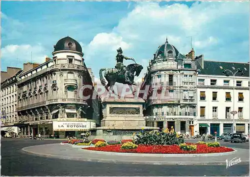 Moderne Karte Les Merveilles du Val de Loire Orleans (Loire) La Place du Martroi et la Sstatue de Jeanne d'Arc