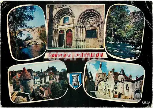 Cartes postales moderne Souvenir d'Avallon Ponts sur la Cure a Pierre Perthuis Portaol de l'Elgise St Lazare