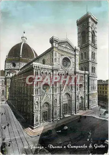 Cartes postales moderne Firenze La Cathedrale et le Campnile