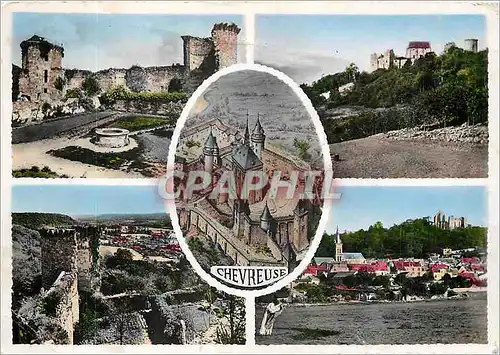 Cartes postales moderne Chevreuse (S et O) Le chateau de la madeleline et vues principales