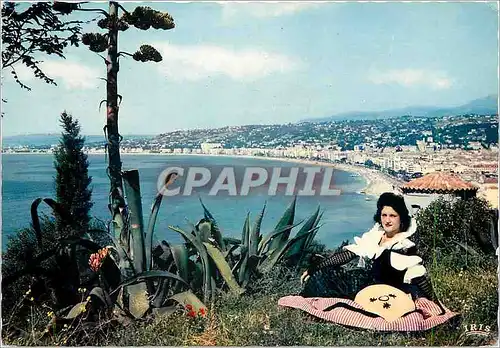 Cartes postales moderne Reflets de la Cote d'Azur Nice (A M) Vue d'ensemble sur la Baie des Anges et la Promenade des An