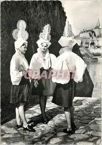 Cartes postales moderne La Vendee Costumes Sablais Bavardage Folklore