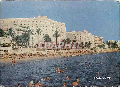 Moderne Karte La Cote d'Azur Cannes La PLage
