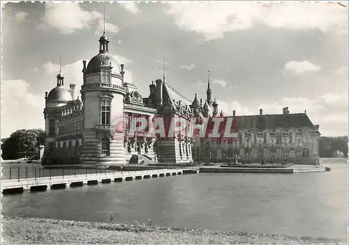 Moderne Karte Chateau de Chantilly (Oise) Cote Nord Ouest