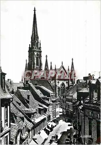 Cartes postales moderne Mulhouse (Haut Rhin) Ru Henriette et Eglise Saint Etienne