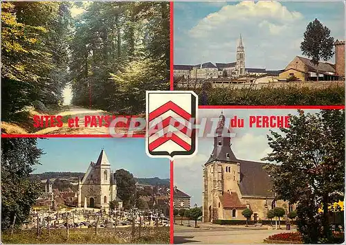 Moderne Karte Sites et Paysages de Perche 10553 Ren foret de Reno Monastere de la Grande Trappe