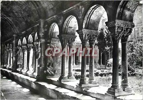 Moderne Karte La Provence Arles sur Rhone (B du R) Le cloitre de l'Eglise Saint Trophime Galeire Romane (XIIe