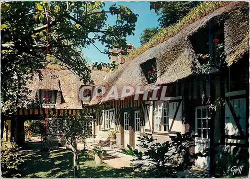 Cartes postales moderne Chaumieres Normandes la maison des Pecheurs Houlgate