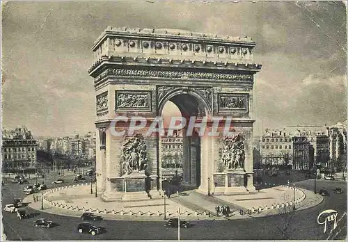 Moderne Karte Paris et ses Merveilles L'Arc de Triomphe