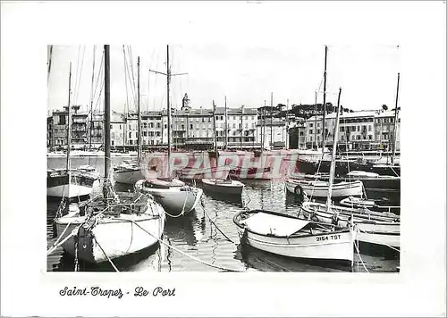 Moderne Karte Le Plus Beau Golfe de la Cote d'Azur Saint Tropez (Var) Le Pont Bateaux