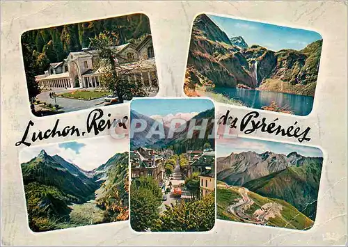 Cartes postales moderne Luchon et ses Environs L'Etablissement thermal lac d'Oo L'Hospice de France les Allees d'Etigny