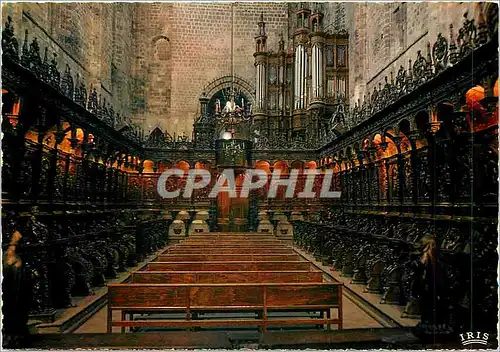 Cartes postales moderne Saint Bertrand de Comminges (Hte Gne) Interieur de la Cathedrale les orgues et les Stalles (bois
