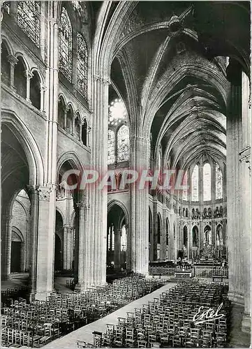 Moderne Karte La Cathedrale de Chartres le Transept et le choeur