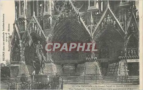 Cartes postales Reims Dans ses annees de bombardement 1914 18