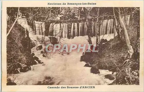 Cartes postales Env Besancon les Bains Cascade des Sources d'Arcier